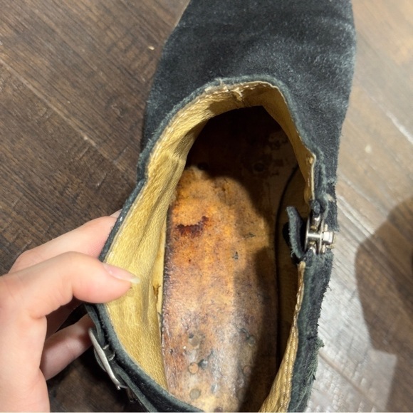 H by Hudson Encke Black Suede Ankle Booties Size‎ EU 39 Women - Picture 8 of 14